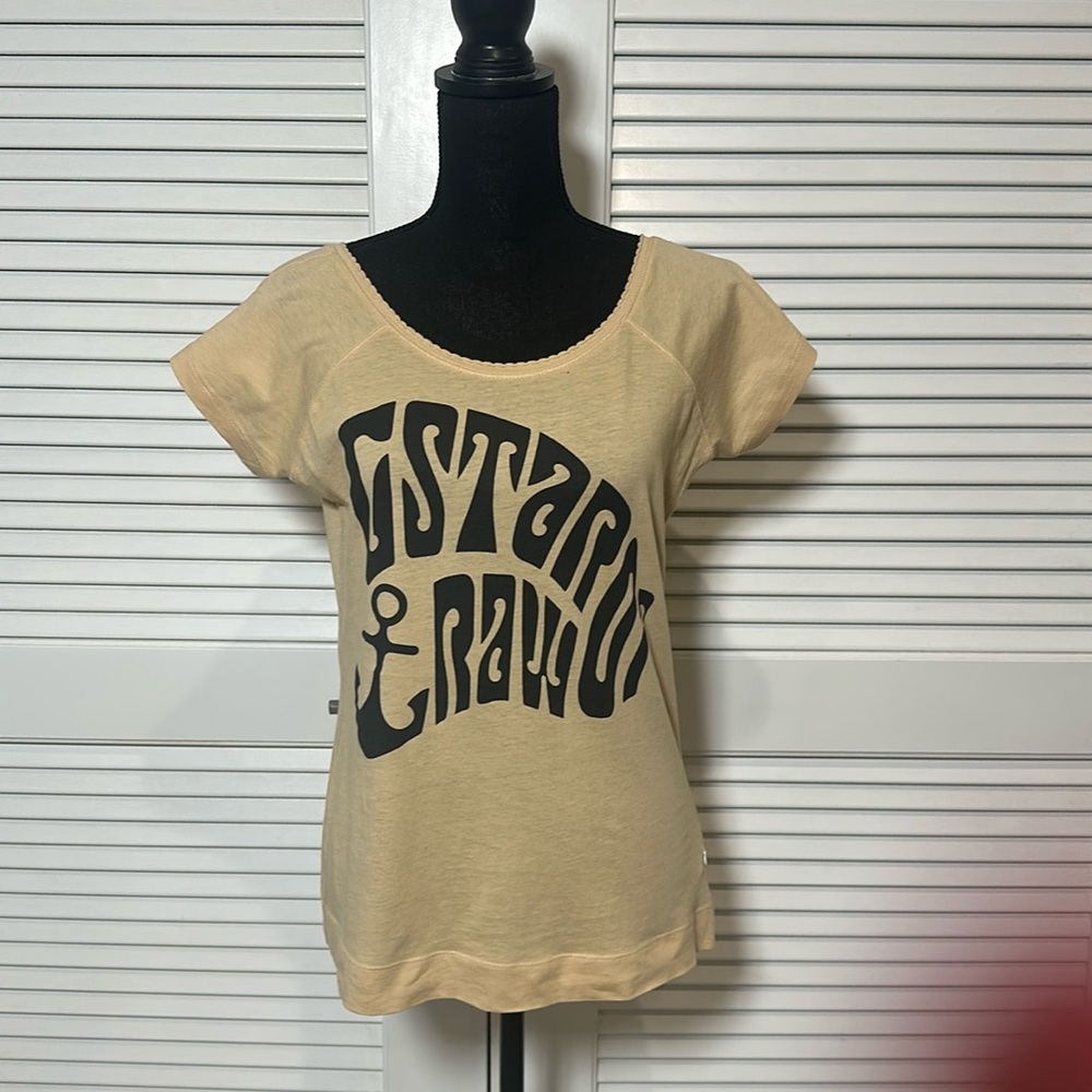 G-Star RAW 100% Cotton Lightweight T-Shirt (Size Medium, Color tan)